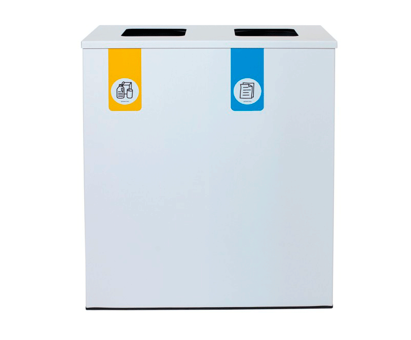 VISLUM paperera reciclatge BIN 2 residus paper envasos