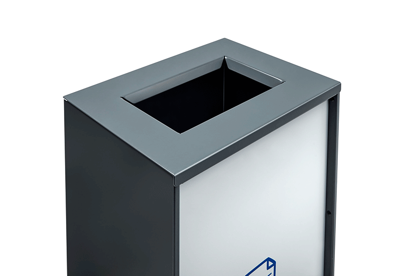 VISLUM paperera reciclatge Zurich amb tapa