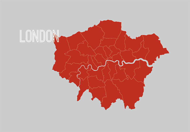 VISLUM vinil paret London city